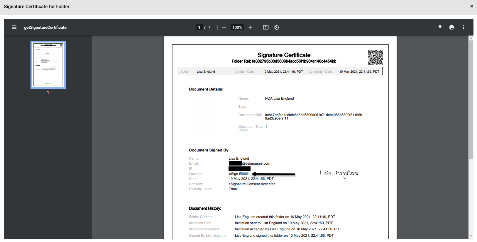 Esign Cert Example New Data Entry Attachment Fields | eSign Genie May 2021 Patch Updates
